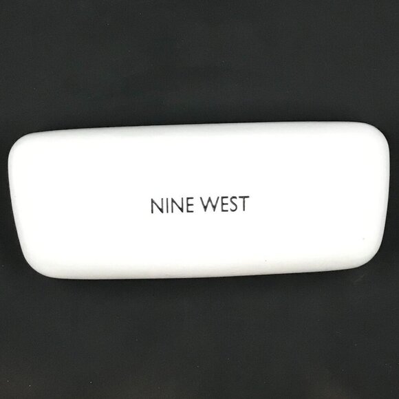 Nine West Hard Side Clamshell glass/sunglass case.  Eye Wear, accessories, white - Picture 1 of 9